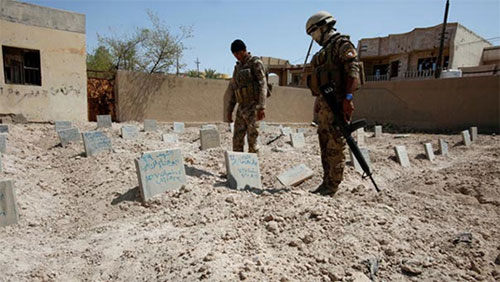 Encuentran un cementerio de terroristas en Faluya